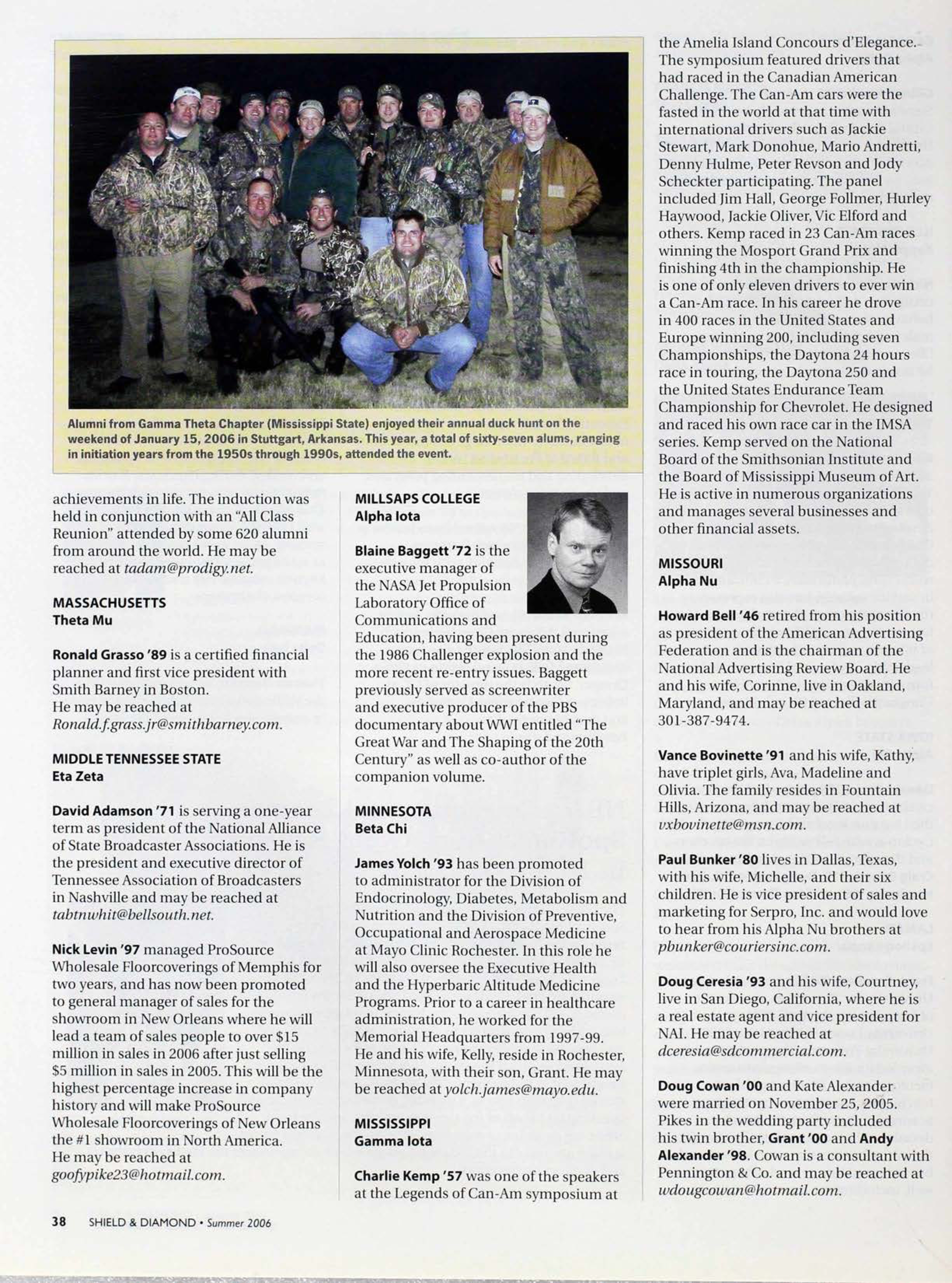 Alumni From Gamma Theta Photograph, Summer 2006